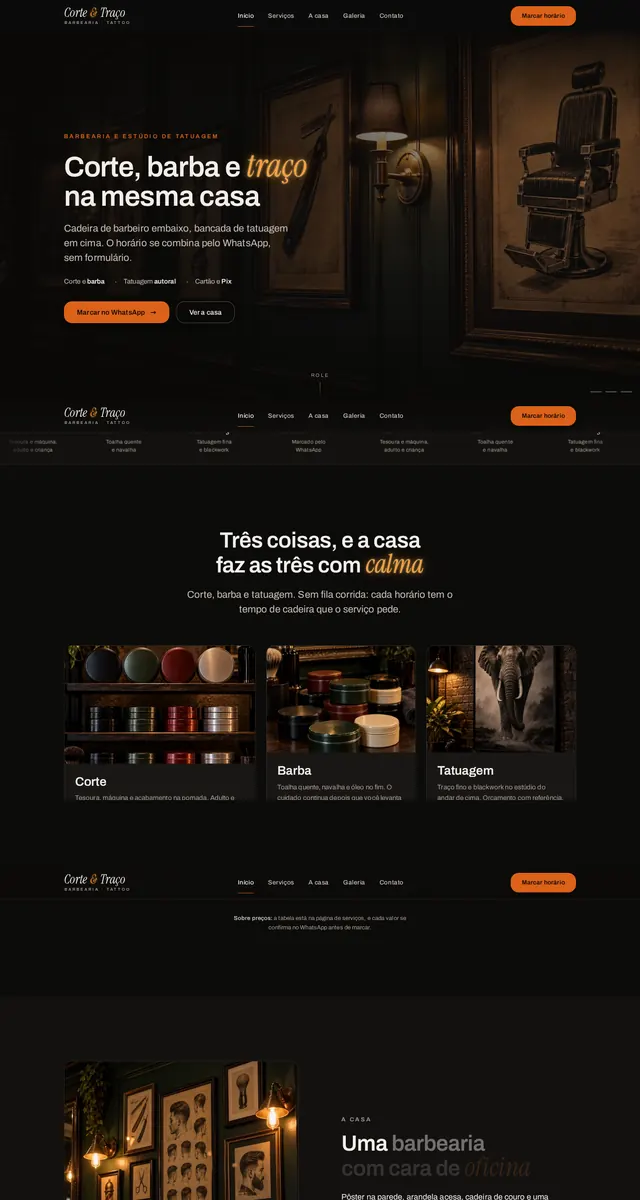Corte & Traço: início