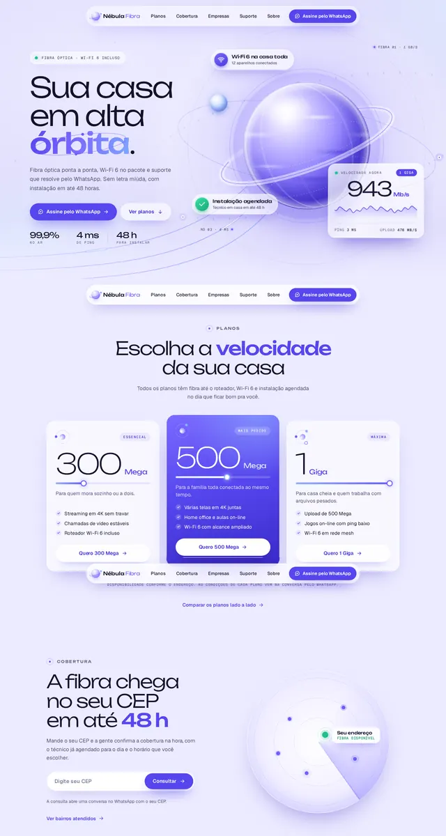Nébula Fibra: início